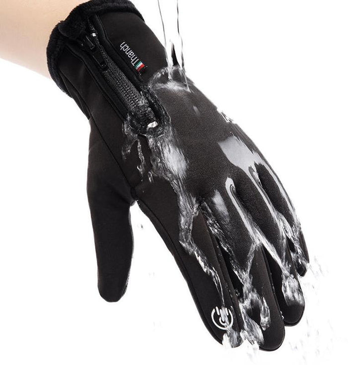 Outdoor Winter Gloves, Touchscreen Andwindproof Full-Finger Gloves for Sports, Travel,And Daily Activities,Men'S and Women'S Fleece Gloves