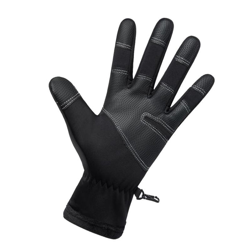 Outdoor Winter Gloves, Touchscreen Andwindproof Full-Finger Gloves for Sports, Travel,And Daily Activities,Men'S and Women'S Fleece Gloves