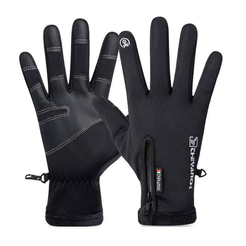 Outdoor Winter Gloves, Touchscreen Andwindproof Full-Finger Gloves for Sports, Travel,And Daily Activities,Men'S and Women'S Fleece Gloves