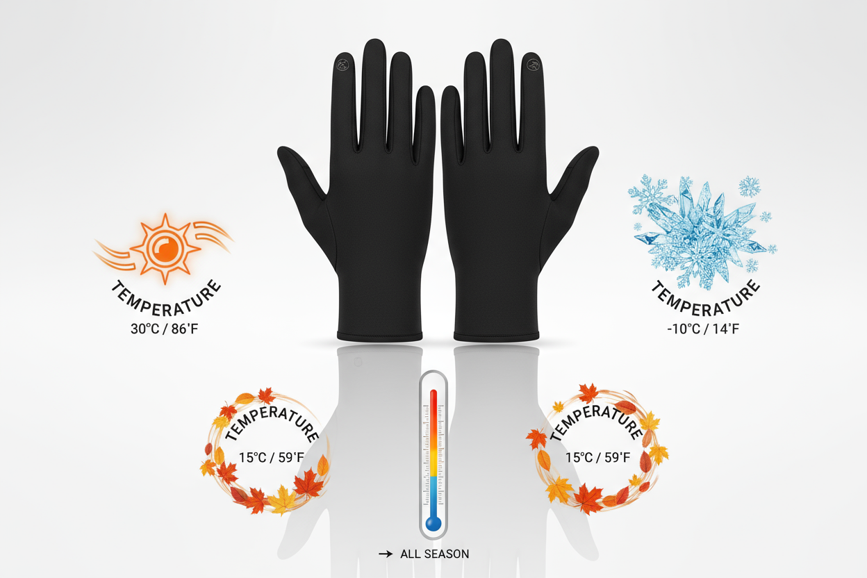 schwarze handschuhe dünn soll ein bild sein wo alle temperaturen die handschuhe gut geignet sind